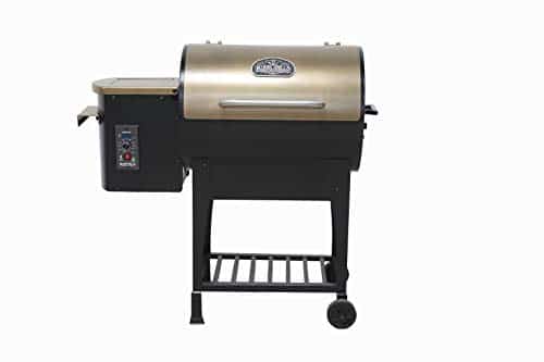 Ozark Grills - Le Razorback Wood Pellet Grill et son fumoir avec sonde de température, trémie de 11 livres, surface de cuisson de 305 pouces carrés.
