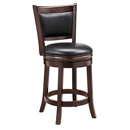 Ball & ; Cast Swivel Counter Height Barstool 24 Inch Seat Height Cappuccino Set of 1 (en anglais)