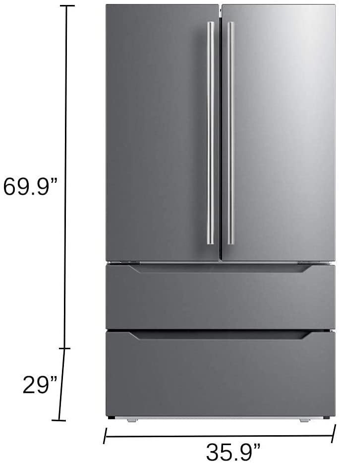 Dimensions du réfrigérateur de comptoir