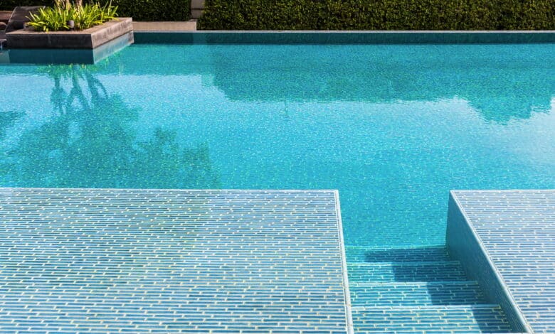 ceramic vs glass pool tiles