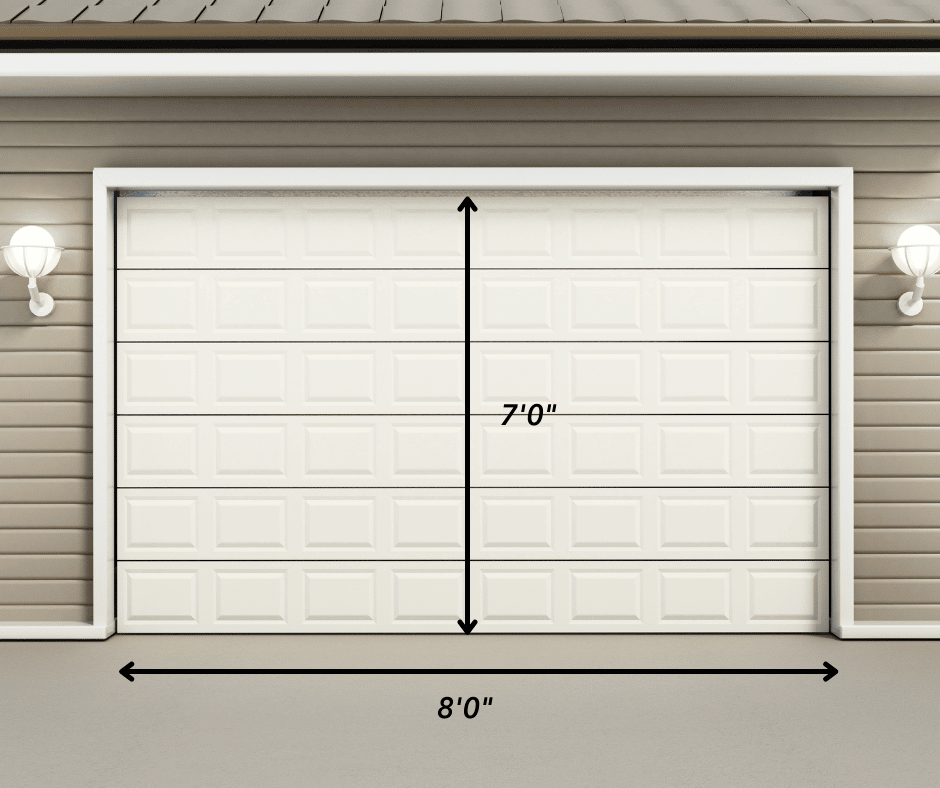 Dimensions des portes de garage sectionnelles » sur mesure