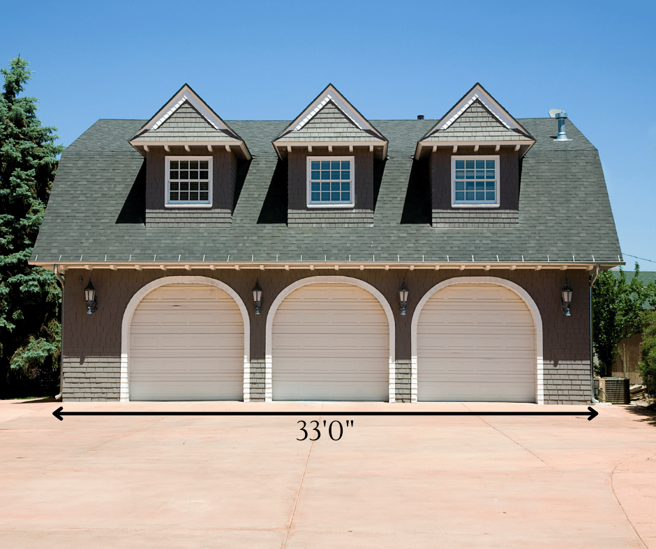 Dimensions d'un garage 3 voitures