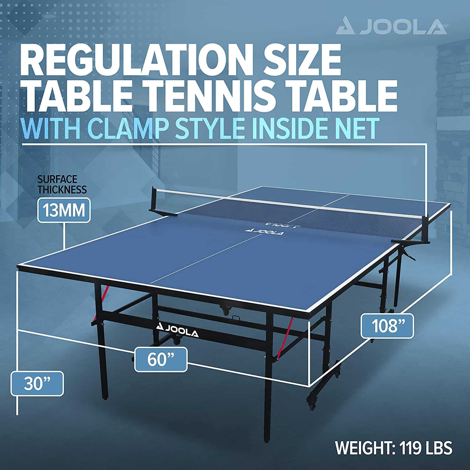 Dimensions de la table de ping-pong