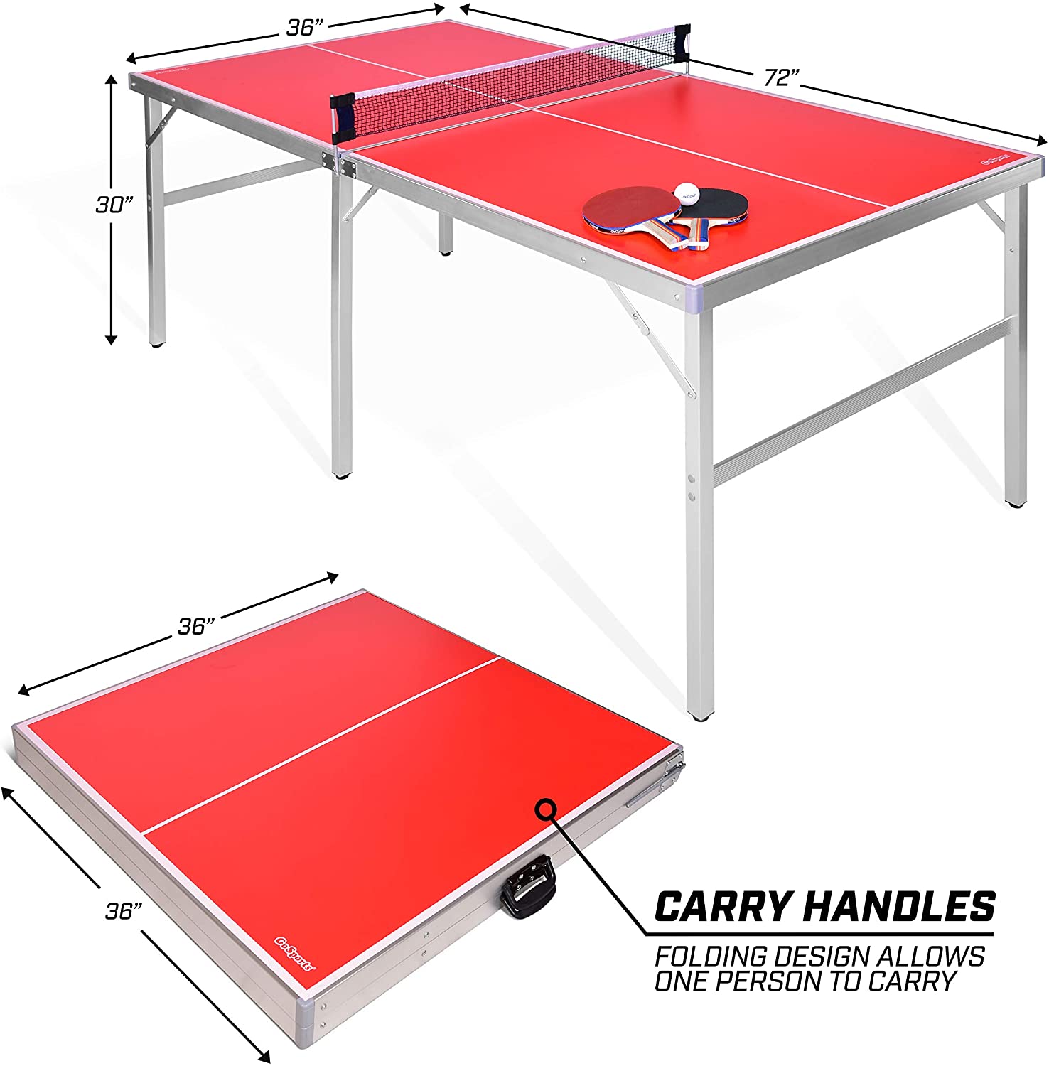 Dimensions des tables de ping-pong