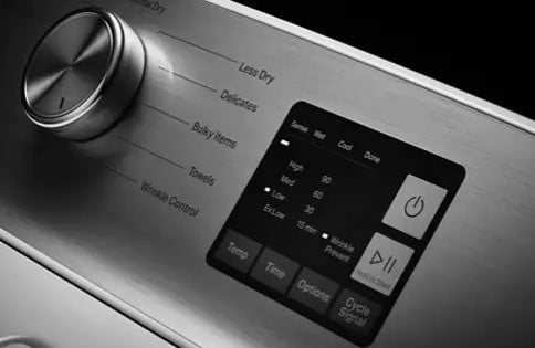 Bouton de réinitialisation de la sécheuse Maytag Neptune