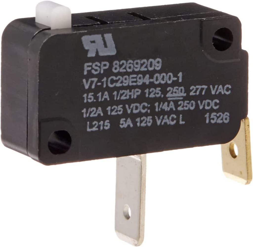 WP8269209 Interrupteur de porte pour lave-vaisselle 8269209 authentique OEM
